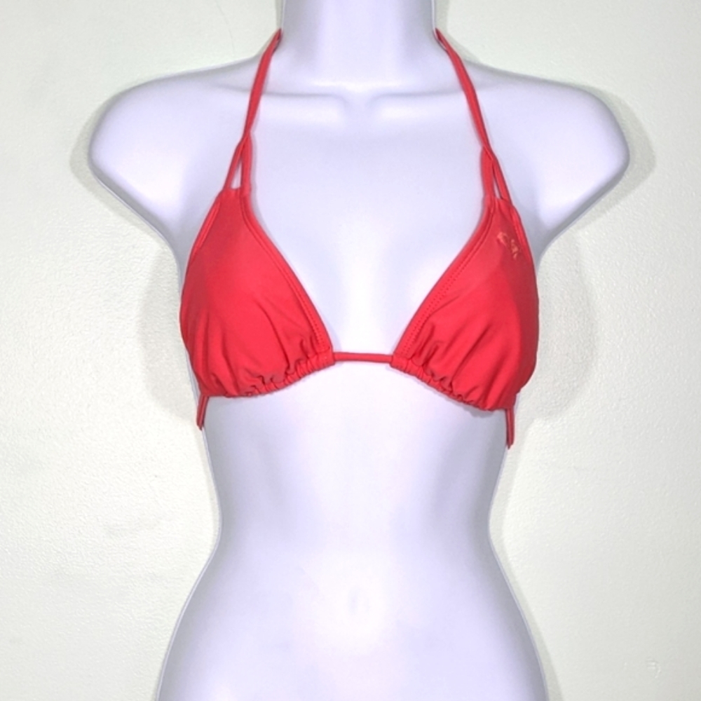 5/$18 Coral Pink Colored Triangle Bikini Top